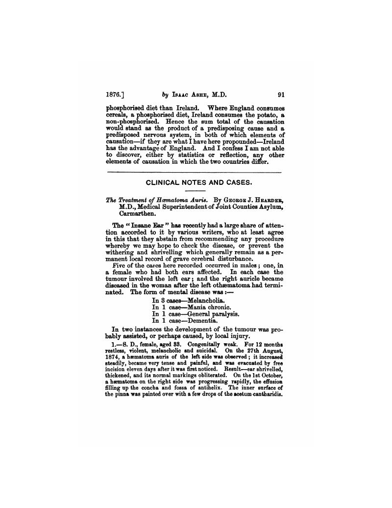The Treatment of Hœmatoma Awris | Journal of Mental Science | Cambridge ...