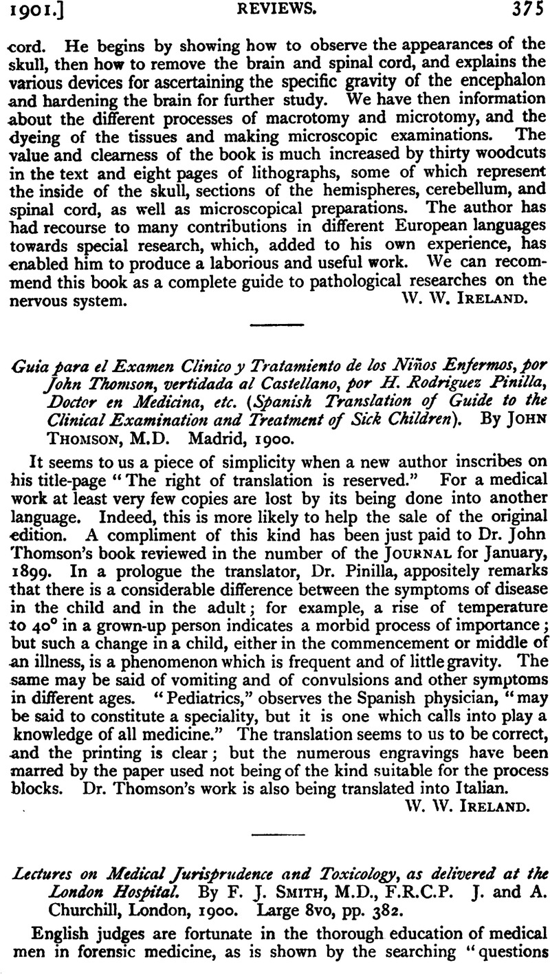 Guia para el Examen Clinico y Tratamiento de los Niños Enfermos, por