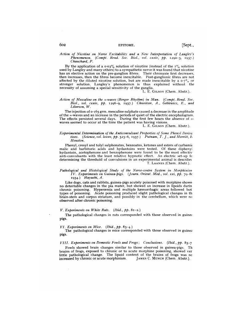 Experimental Determination of the Anticonvulsant Properties of Some ...