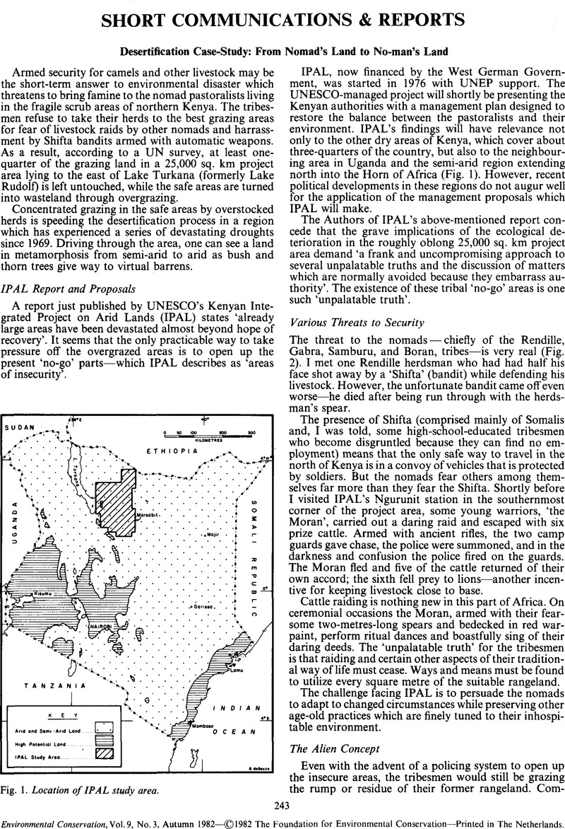 desertification case study