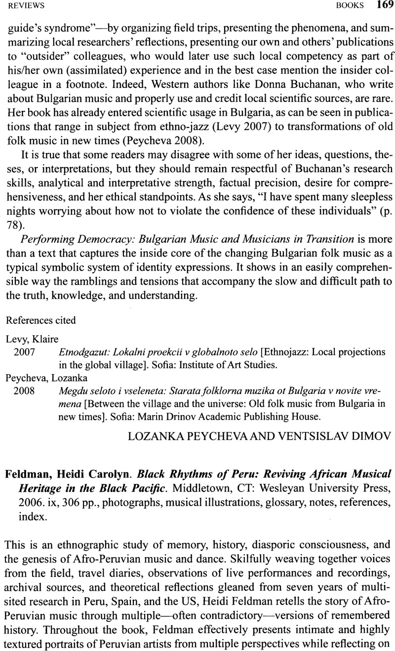 Heidi Carolyn Feldman Black Rhythms Of Peru Reviving African Musical Heritage In The Black