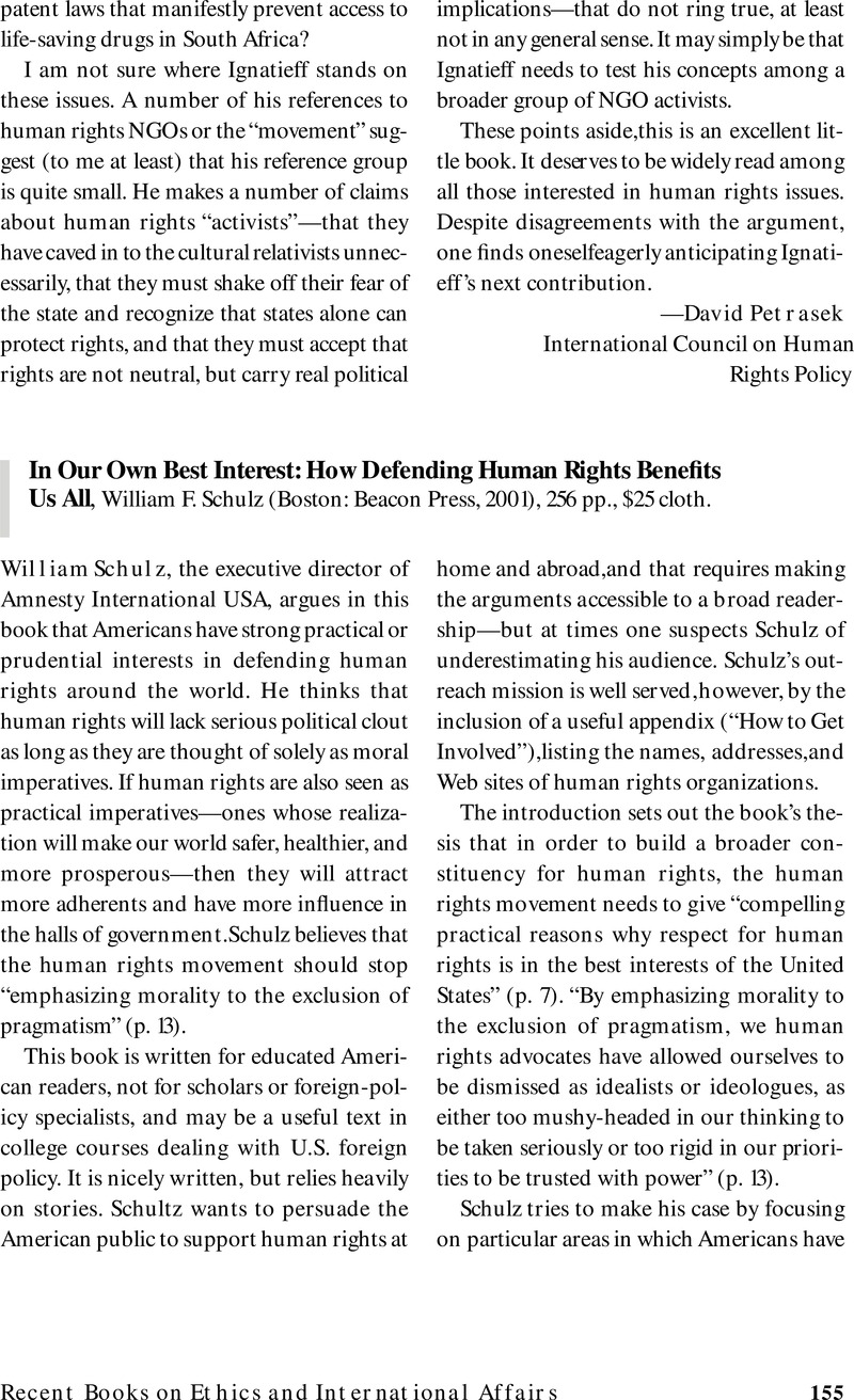Defending Interest In Our Own Best Interest: How Defending Human Rights Benefits Us All ...