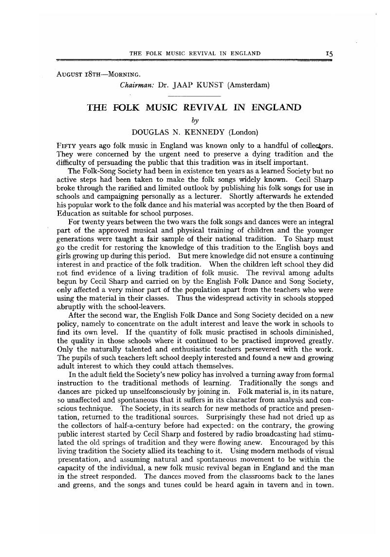 The Folk Music Revival in England Journal of the International Folk