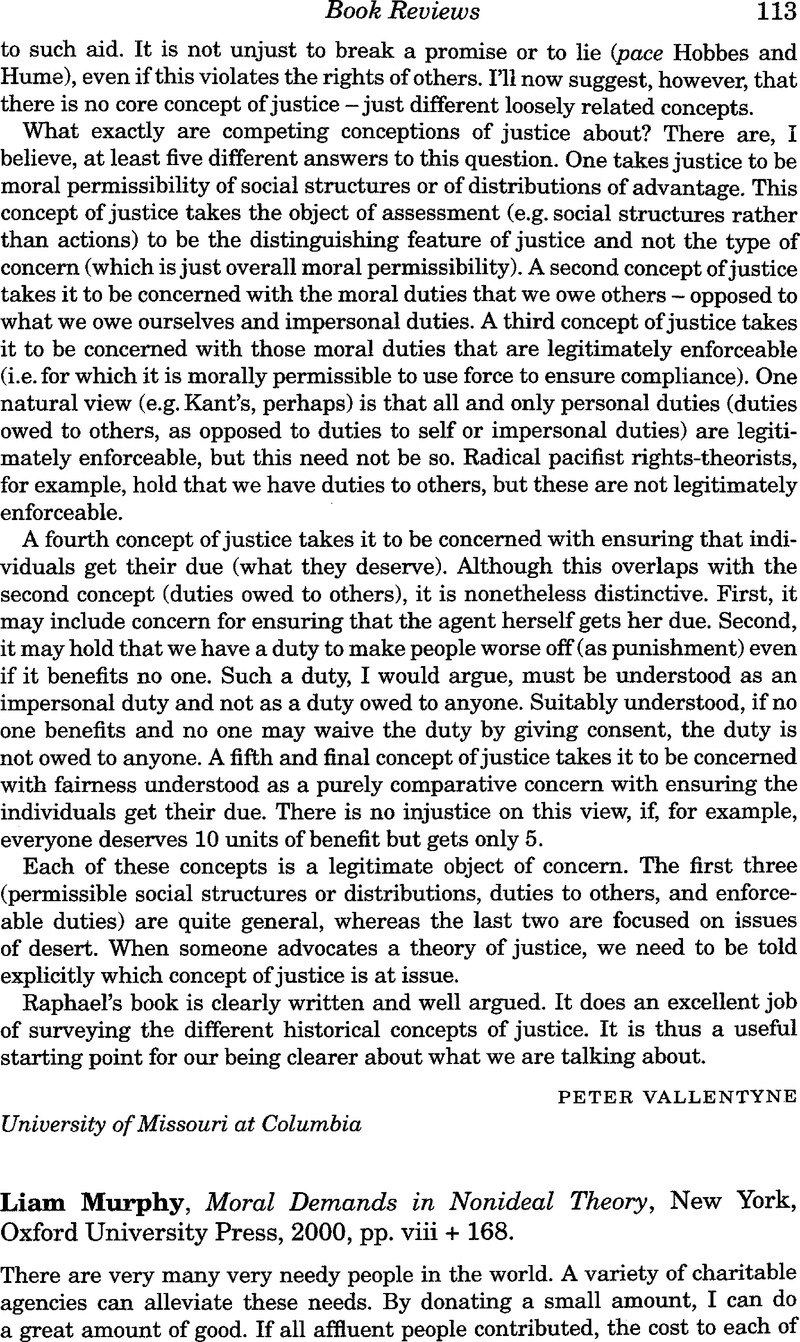 Moral Demands in Nonideal Theory