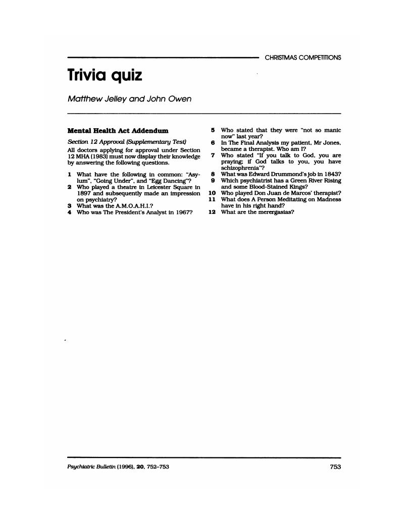 trivia-quiz-psychiatric-bulletin-cambridge-core