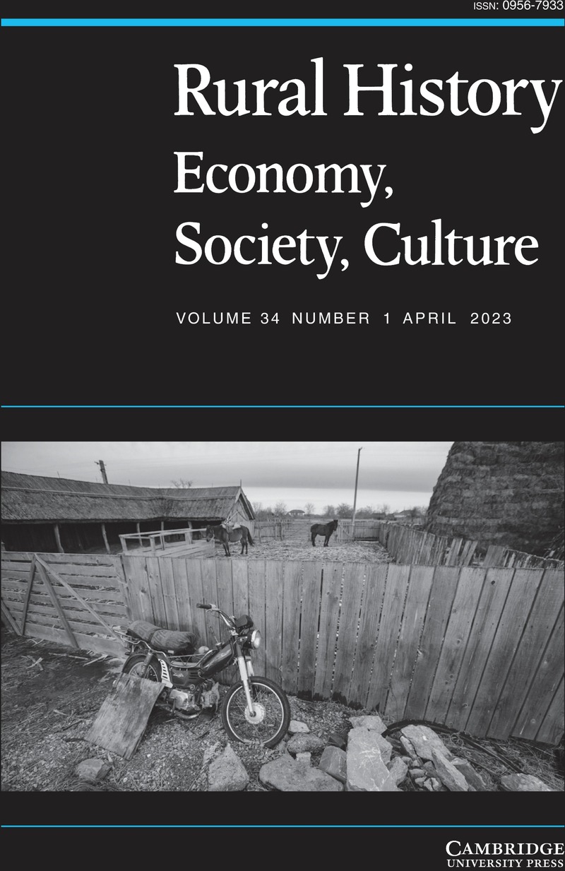 RUH volume 34 issue 1 Cover and Front matter | Rural History ...