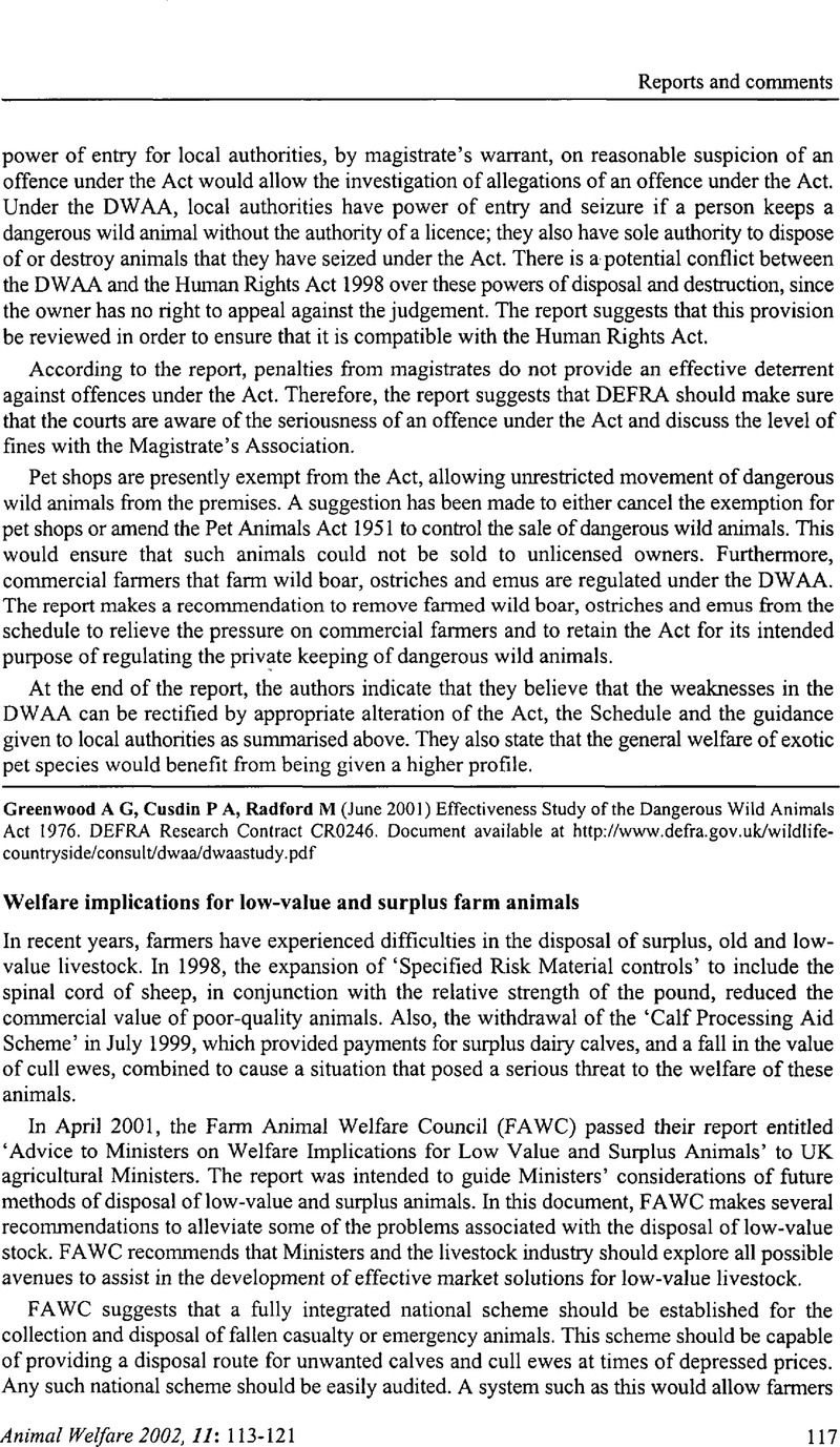 Welfare Implications For Low value And Surplus Farm Animals Animal 