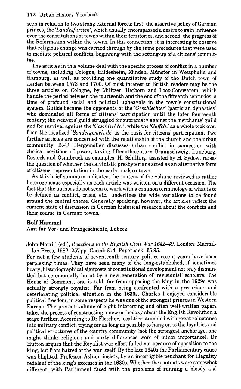 John Morrill (ed.), Reactions To The English Civil War 1642–49. London: