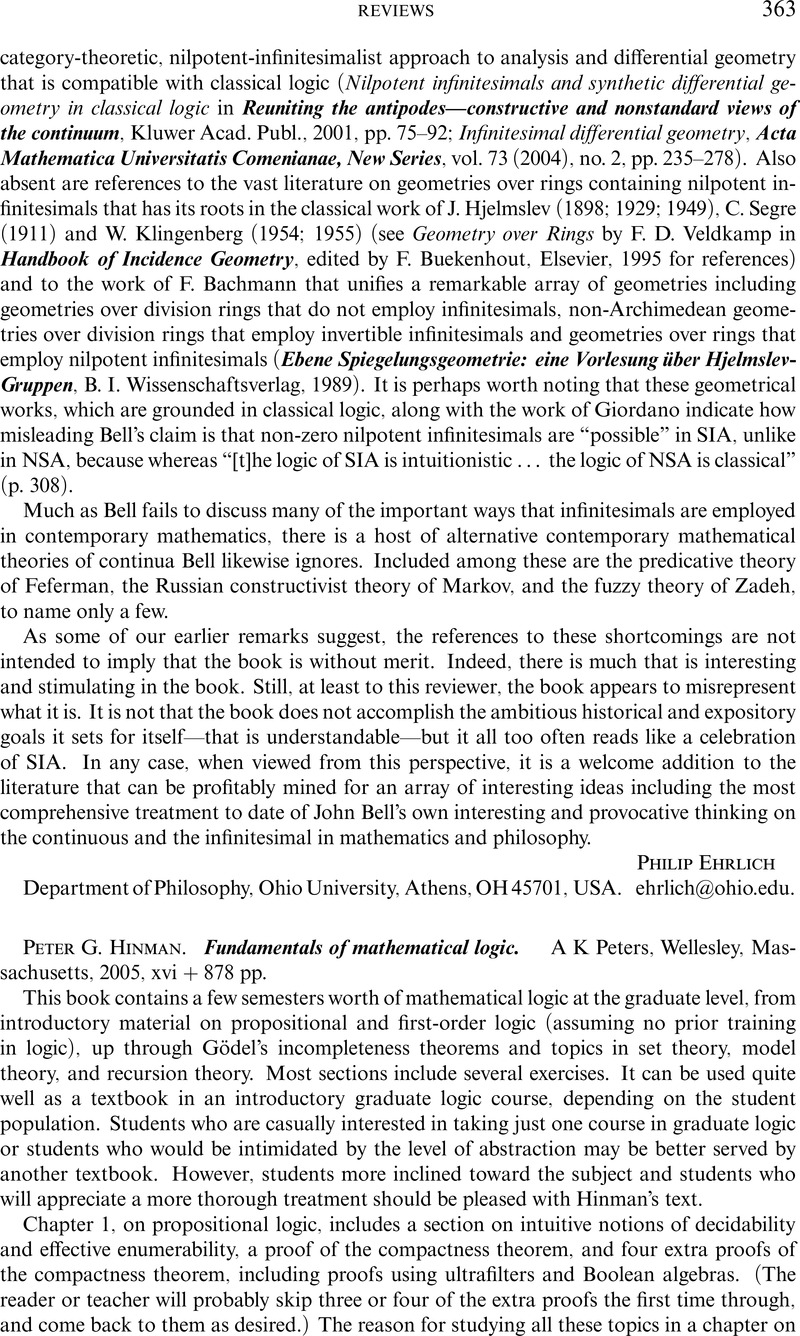 Peter G. Hinman. Fundamentals Of Mathematical Logic. A K Peters ...