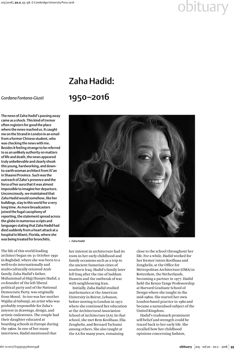 zaha hadid research page