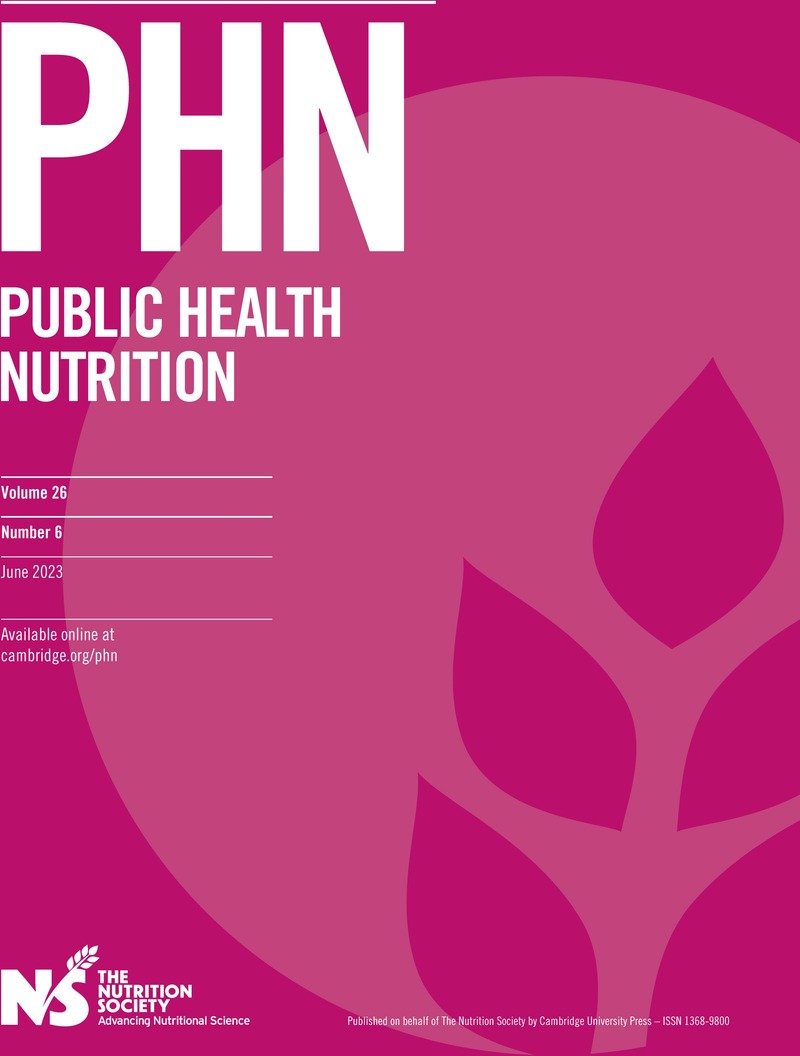 PHN volume 26 issue 6 Cover and Front matter | Public Health Nutrition ...