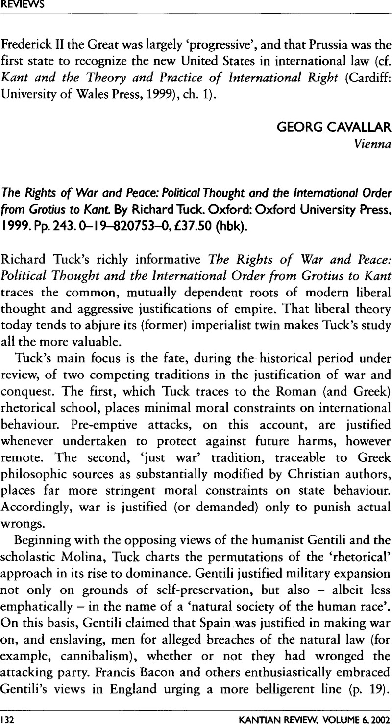 The Rights Of War And Peace: Political Thought And The International ...