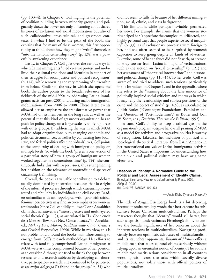 Reasons of Identity: A Normative Guide to the Political and Legal Assessment of Identity Claims