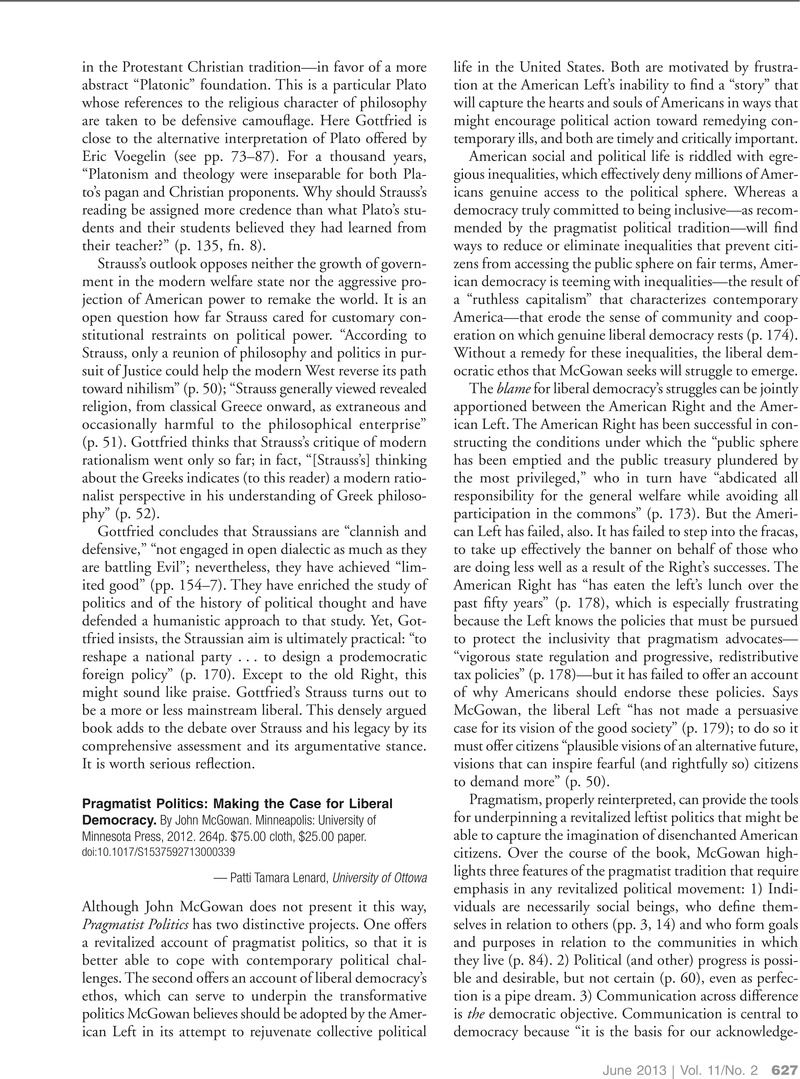 Pragmatist Politics: Making the Case for Liberal Democracy