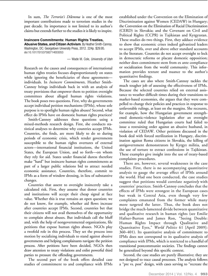 human rights treaties, abusive states, and citizen activism