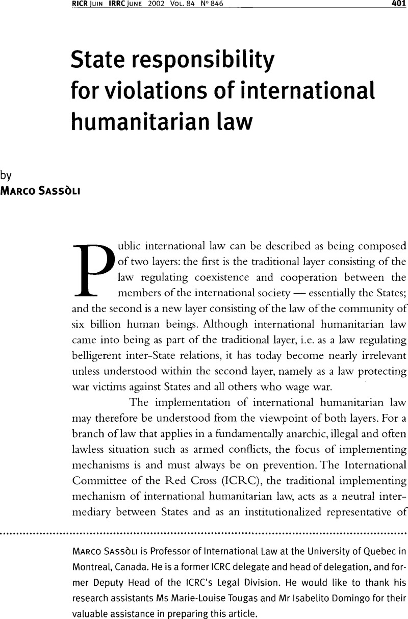 thesis on international humanitarian law