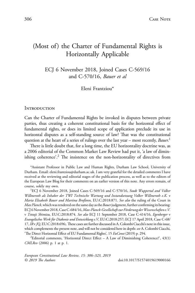(Most of) the Charter of Fundamental Rights is