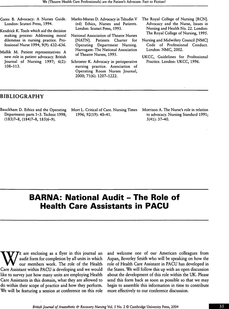 barna-national-audit-the-role-of-health-care-assistants-in-pacu