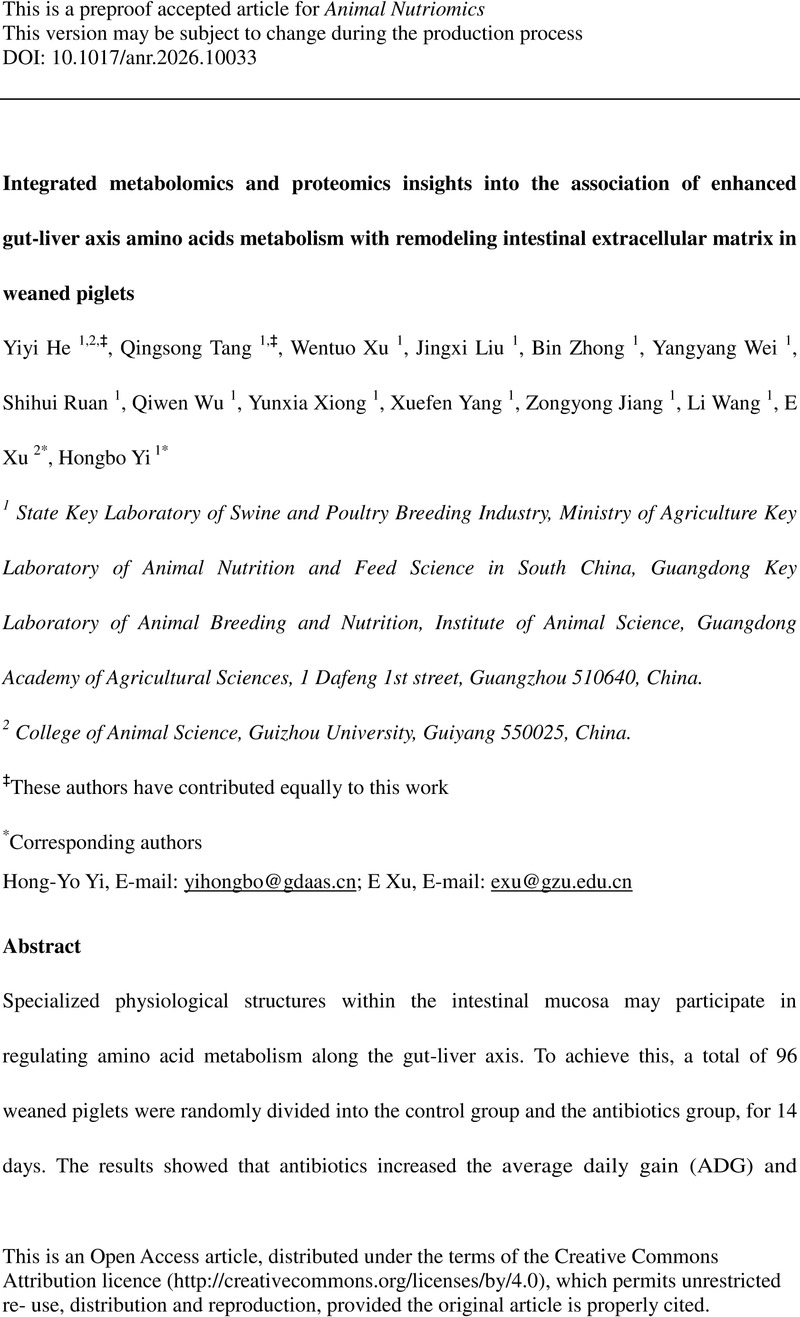Integrated metabolomics and proteomics insights into the association of ...