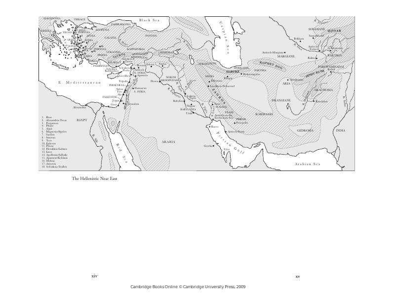 Map. The Hellenistic Near East - The Seleukid Royal Economy