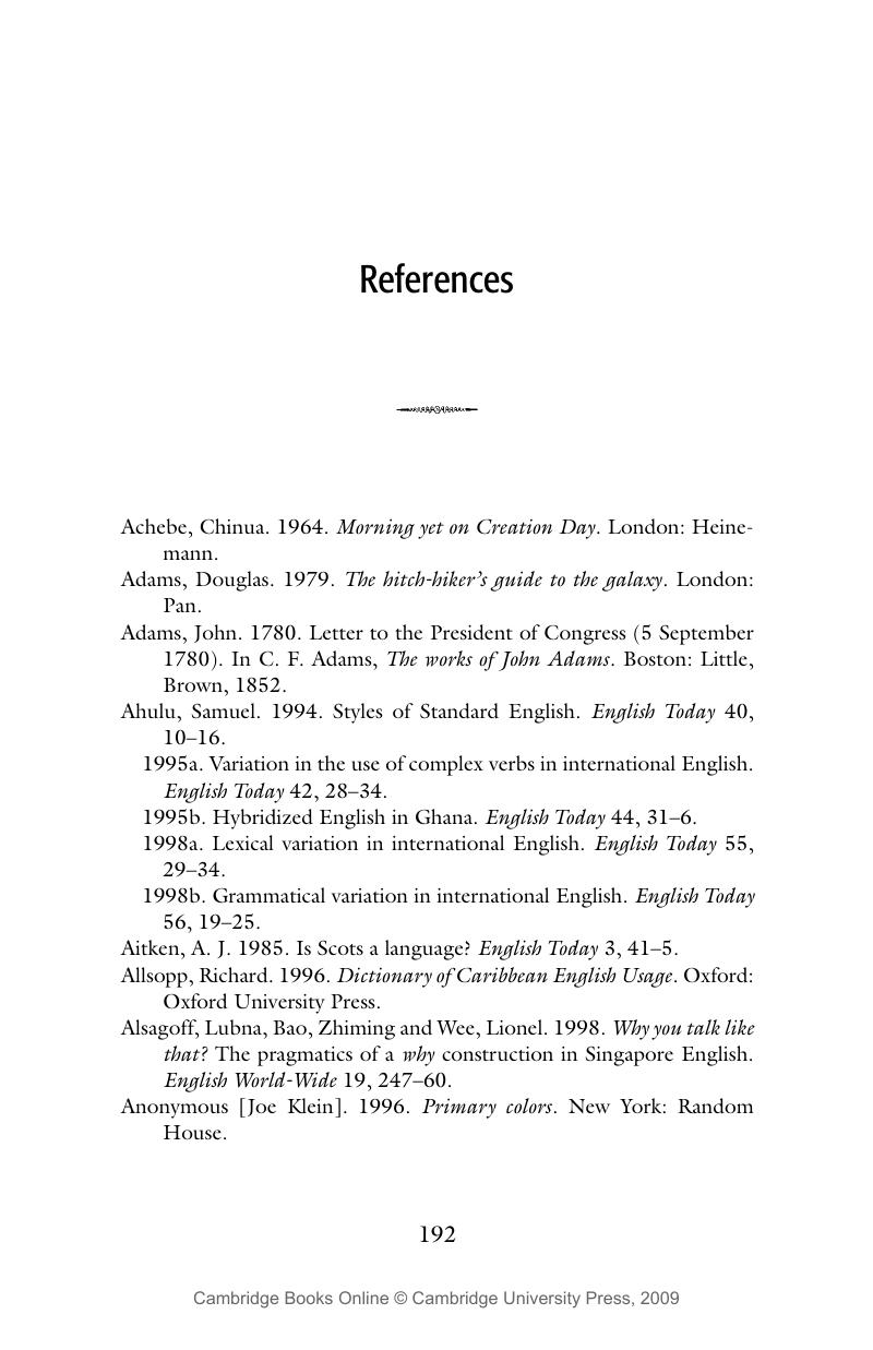 References Understanding English Grammar References Understanding English Grammar