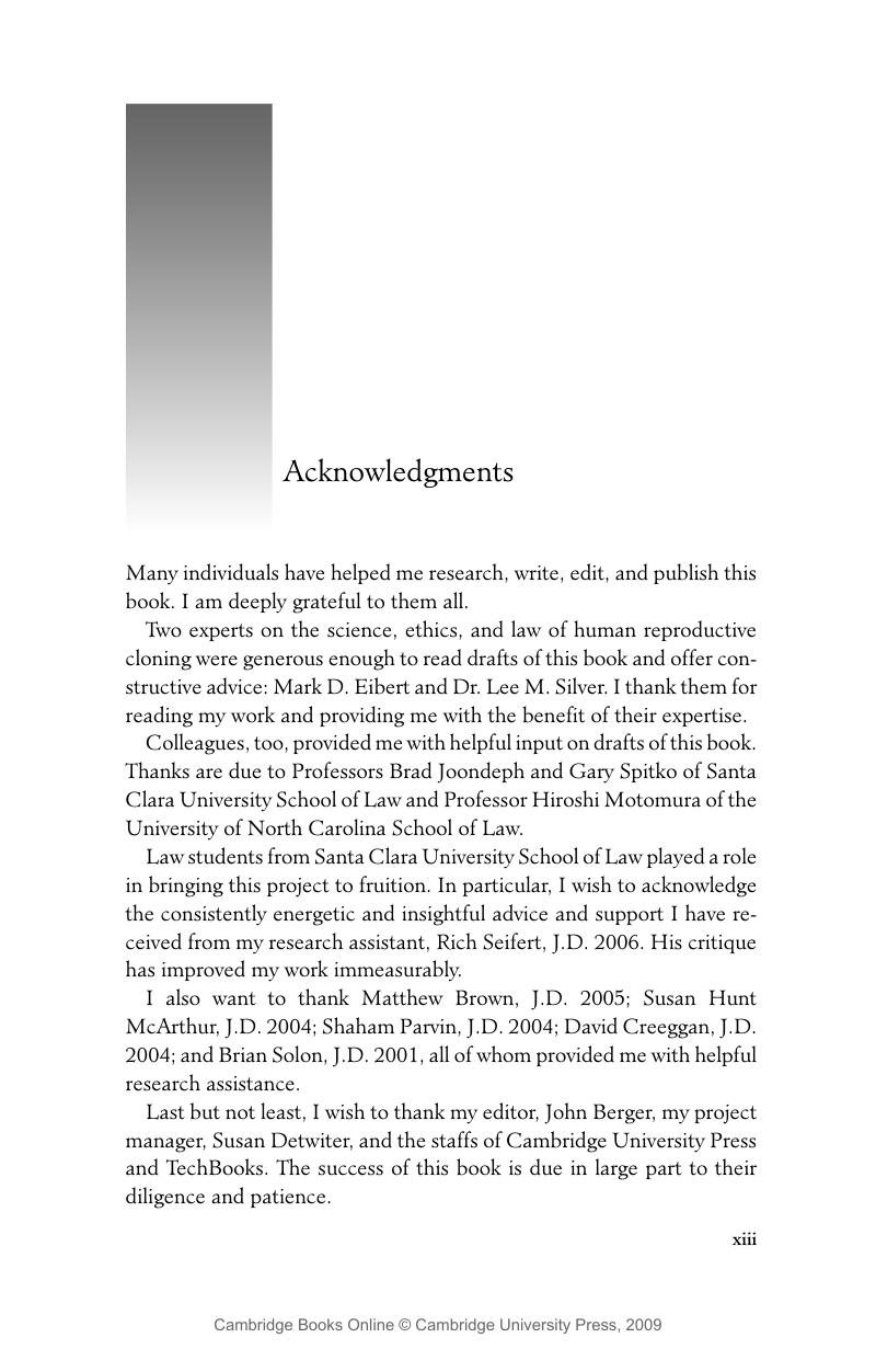 Acknowledgments - Illegal Beings