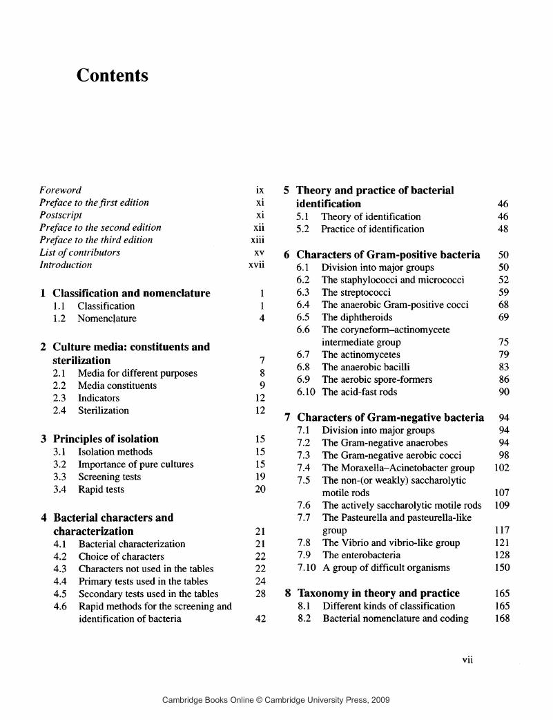 Contents Cowan and Steel s Manual for the Identification of