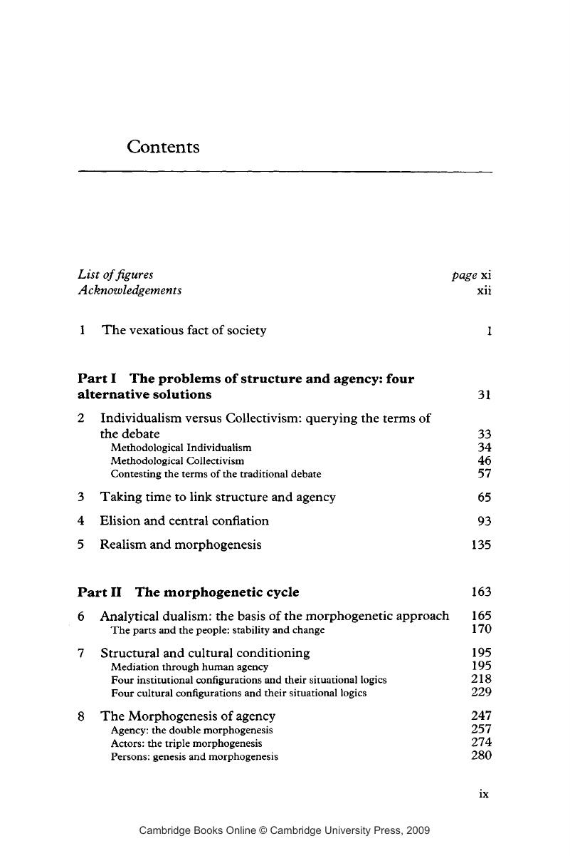 Contents - Realist Social Theory