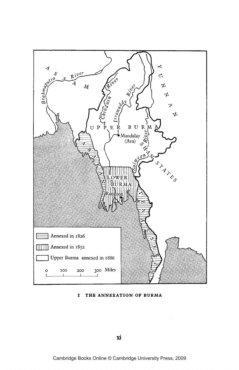 The Annexation Of Burma (Map 1) - British Policy In India 1858-1905