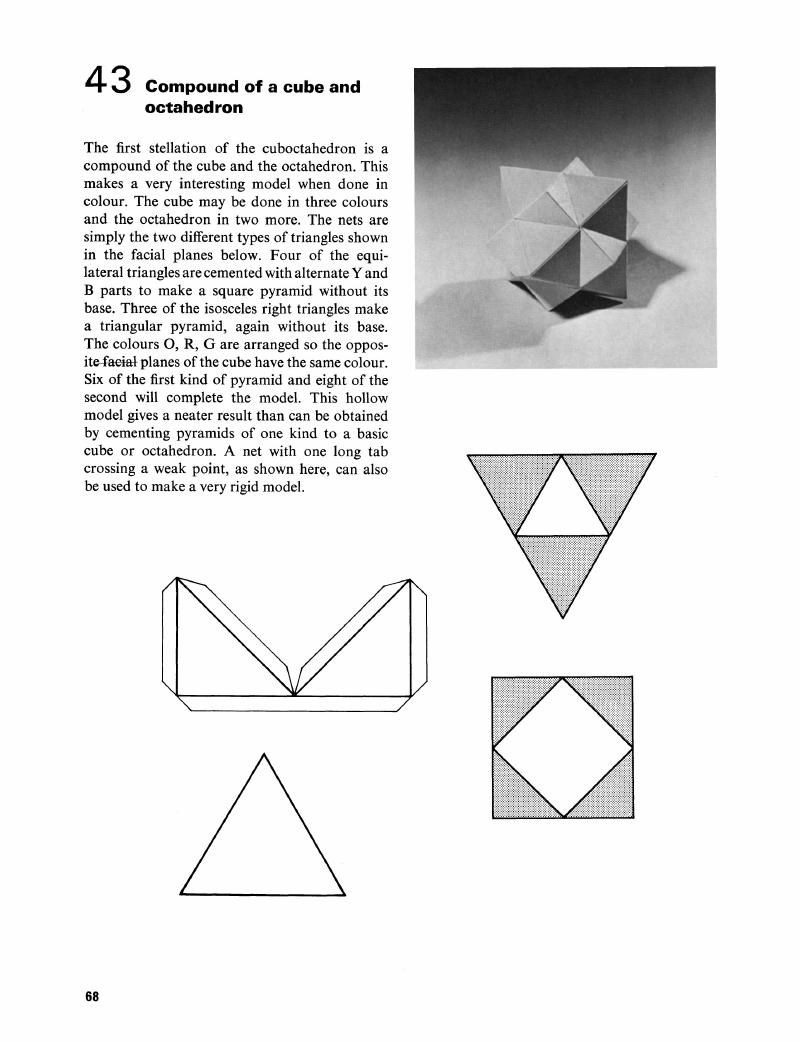 Stellations of the cuboctahedron (43–46) - Polyhedron Models