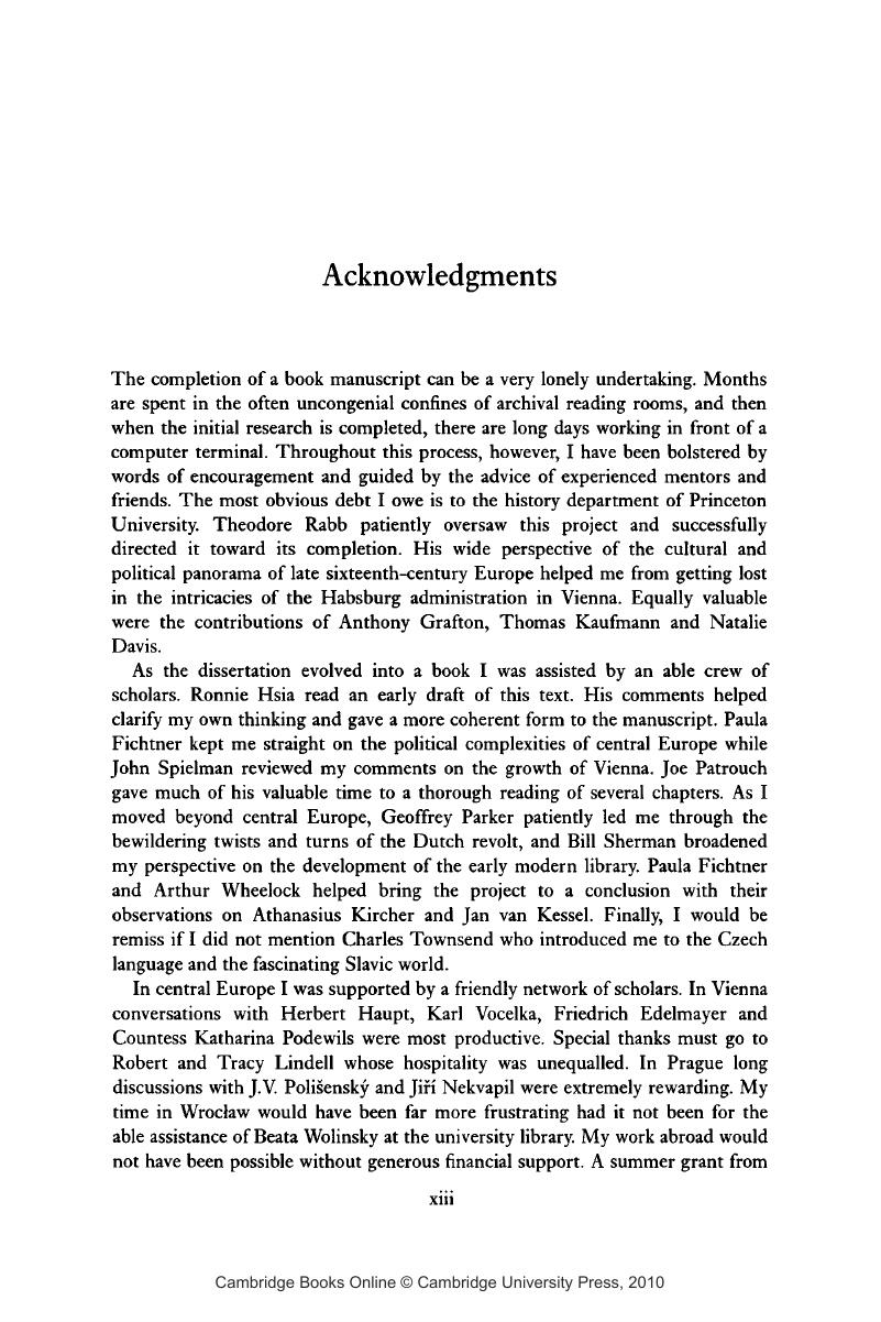 Acknowledgments - The Quest for Compromise