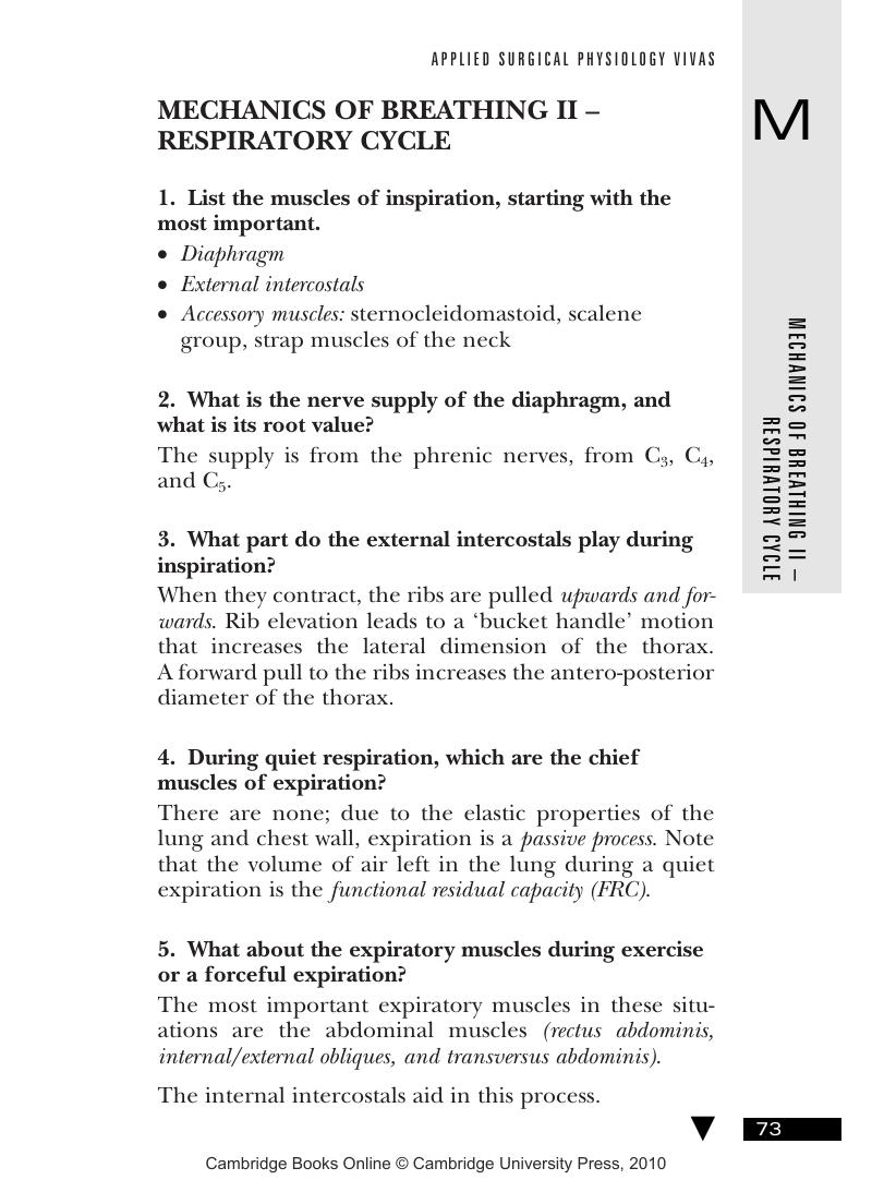 Mechanics of Breathing II – Respiratory Cycle - Applied Surgical ...