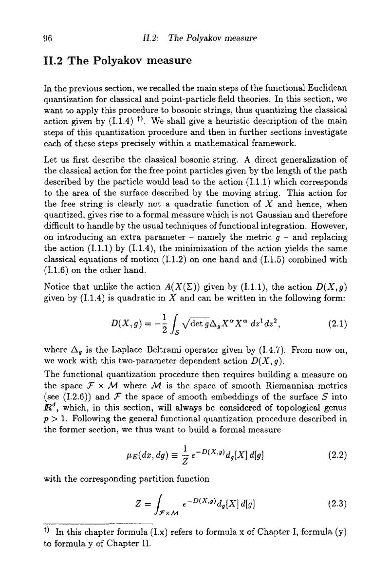 The Polyakov Measure (ii.2) - A Mathematical Introduction To String Theory