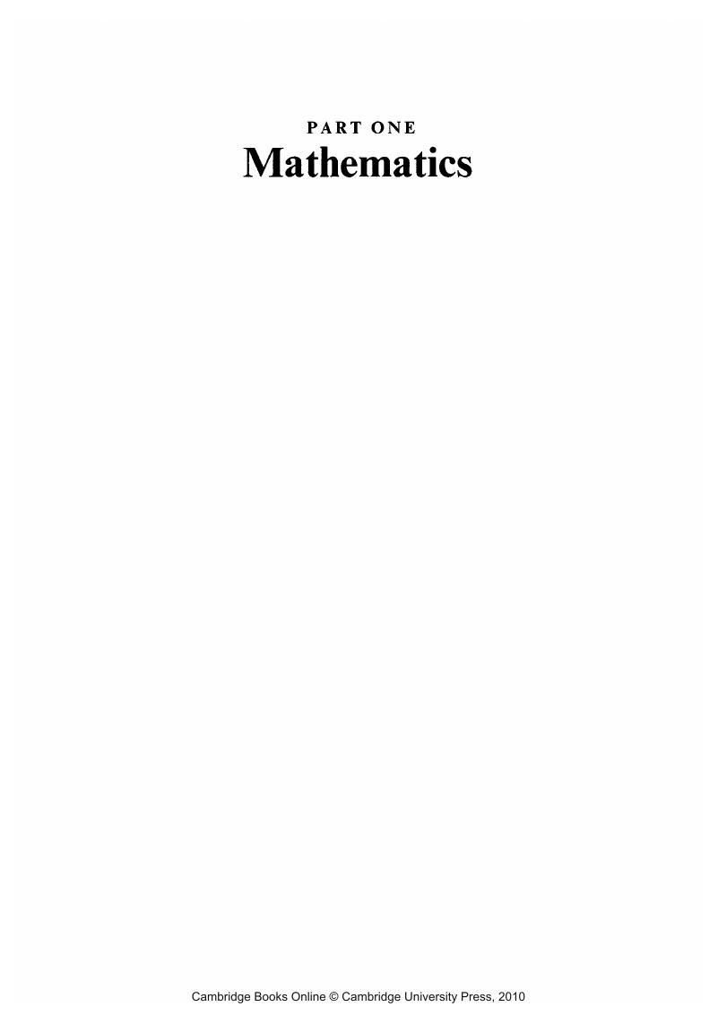 Mathematics (I) - The B-Book