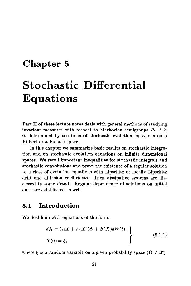 Stochastic Differential Equations (Chapter 5) - Ergodicity for