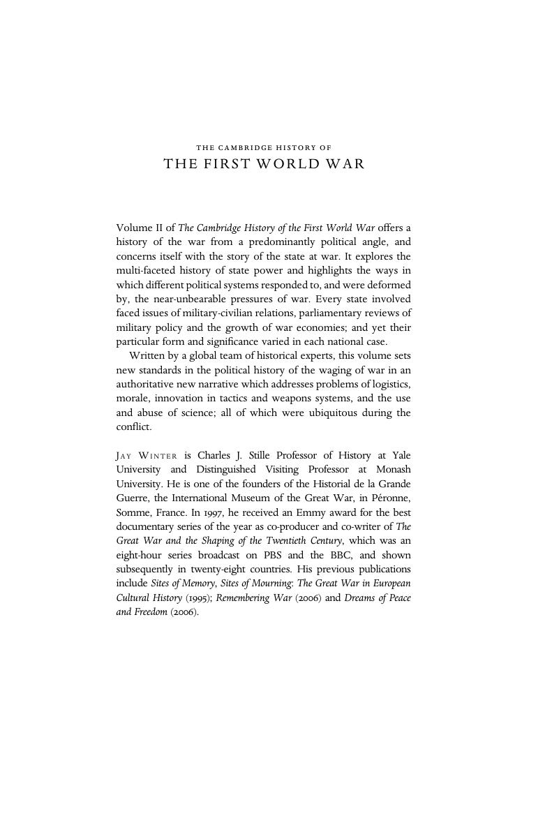 the cambridge history of war volume 1