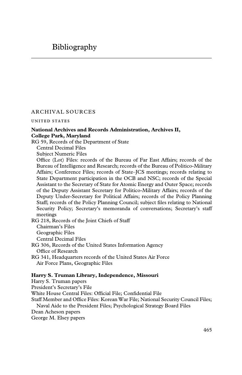 Bibliography After Hiroshima