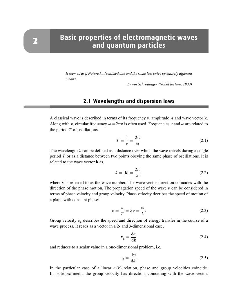 basic-properties-of-electromagnetic-waves-and-quantum-particles