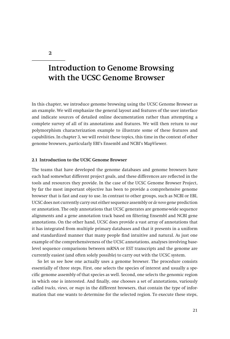 Introduction to Genome Browsing with the UCSC Genome Browser