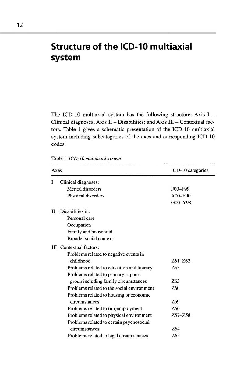 structure-of-the-icd-10-multiaxial-system-multiaxial-presentation-of