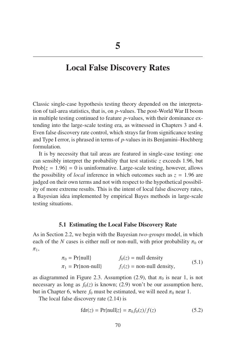 local-false-discovery-rates-chapter-5-large-scale-inference