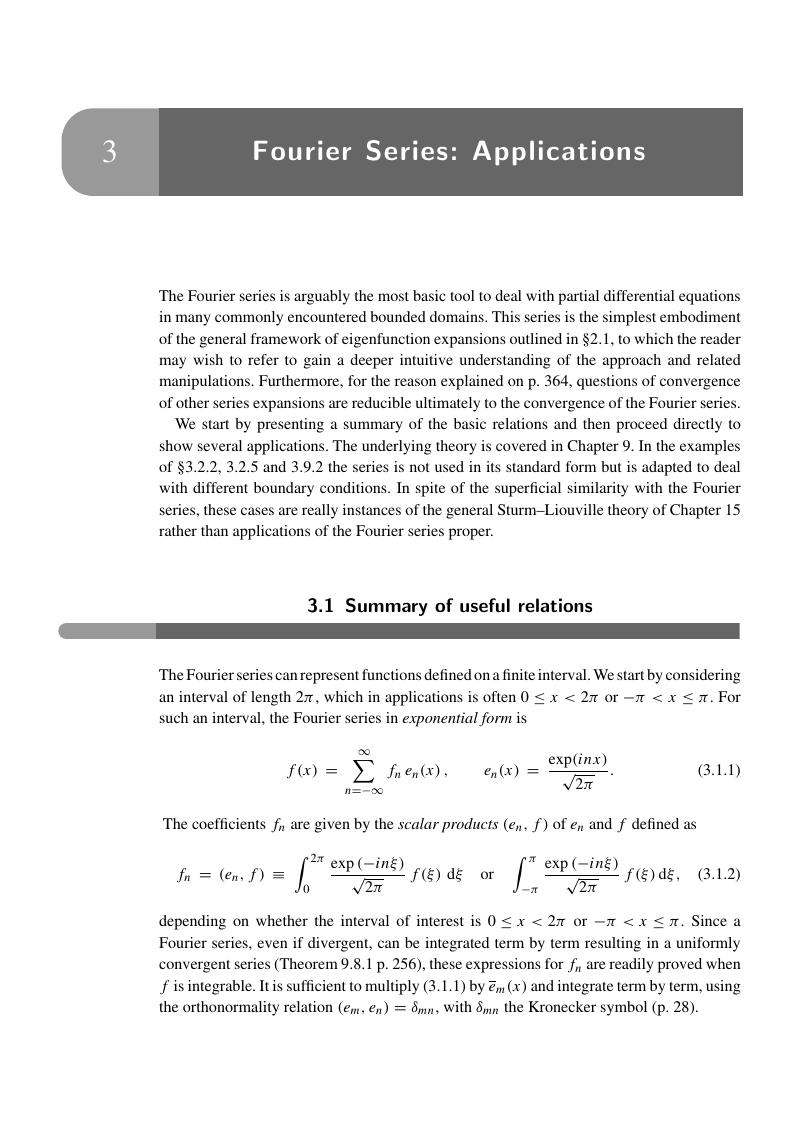 Fourier Series: Applications (Chapter 3) - Advanced Mathematics For ...