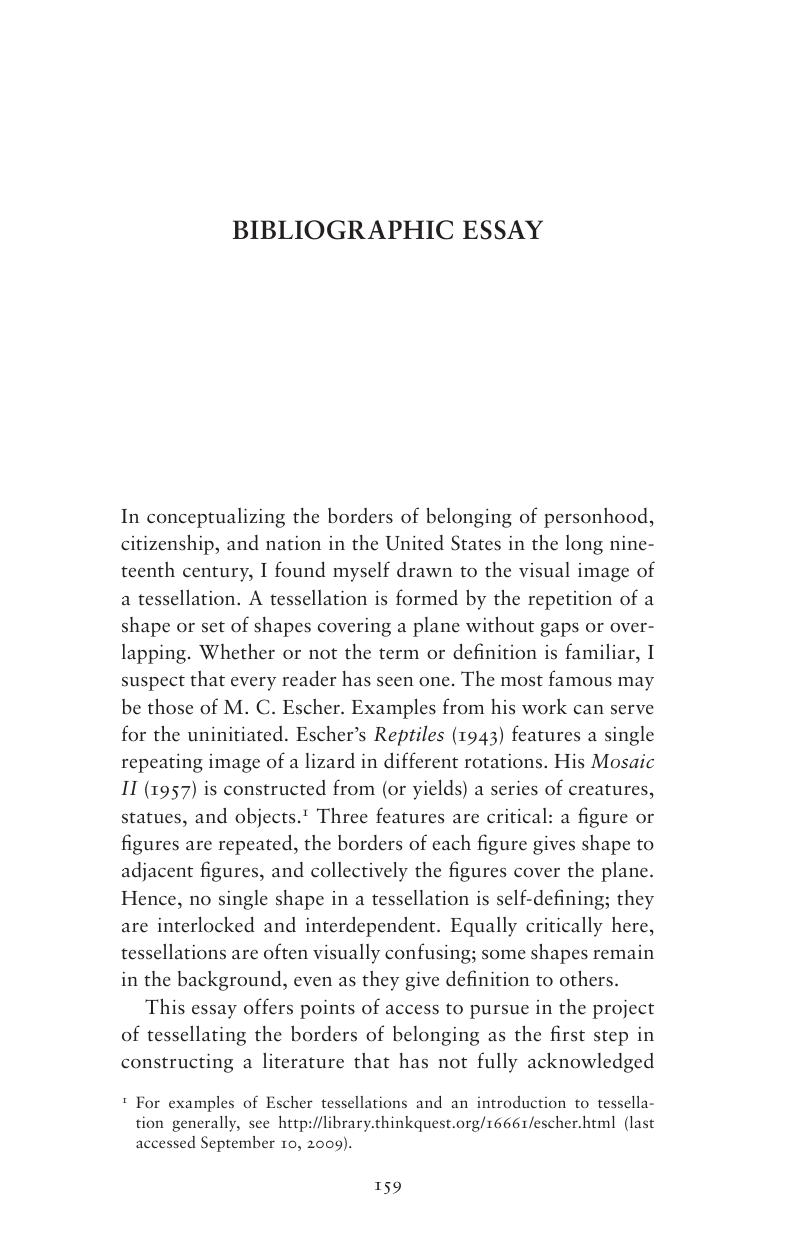 bibliographic essay sample