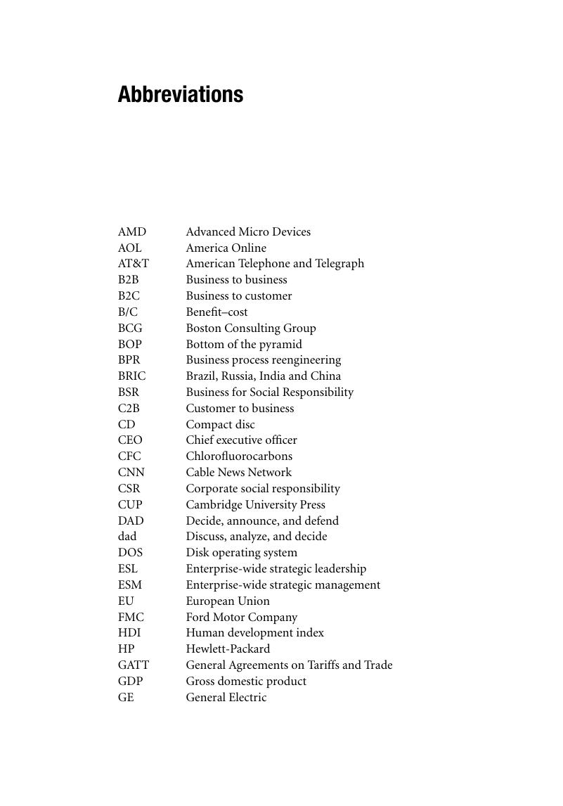 list-of-abbreviations-enterprise-wide-strategic-management