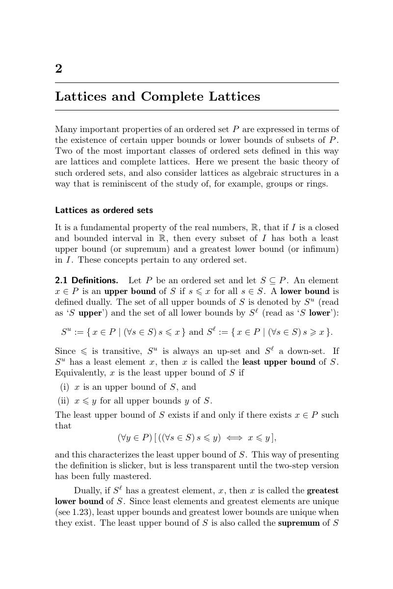 Lattices And Complete Lattices (Chapter 2) - Introduction To Lattices ...