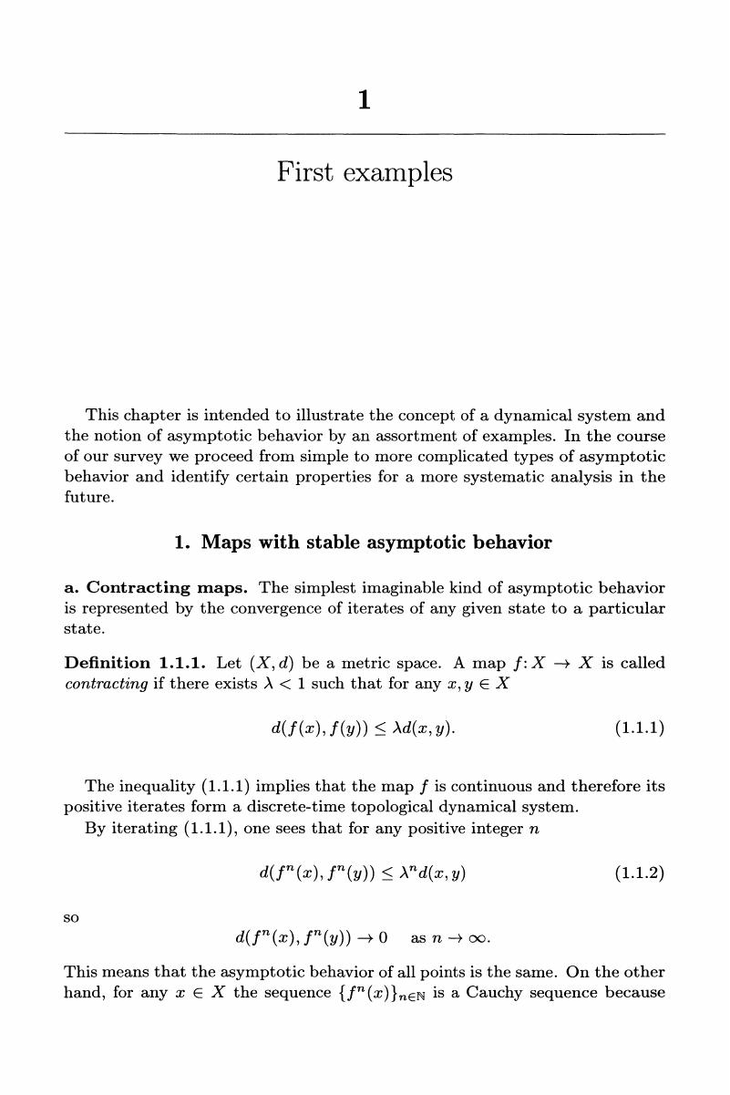 FIRST EXAMPLES (Chapter 1) - Introduction to the Modern Theory of ...