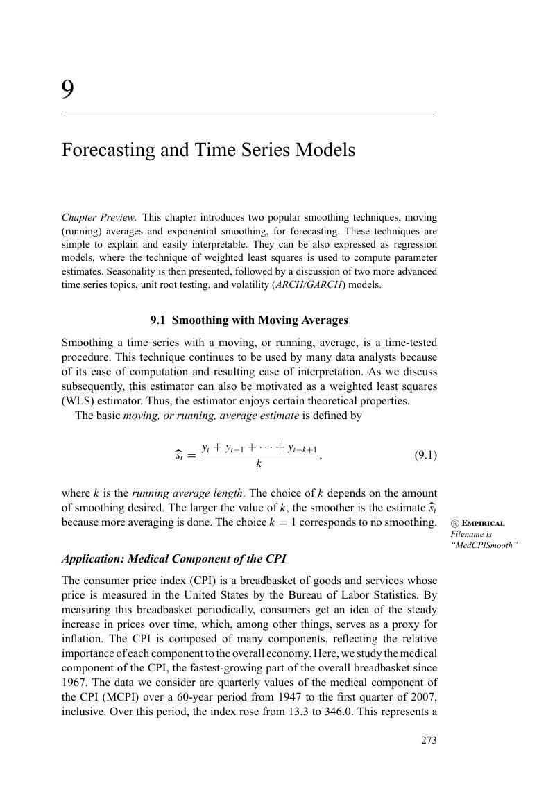 Forecasting And Time Series Models (Chapter 9) - Regression Modeling ...