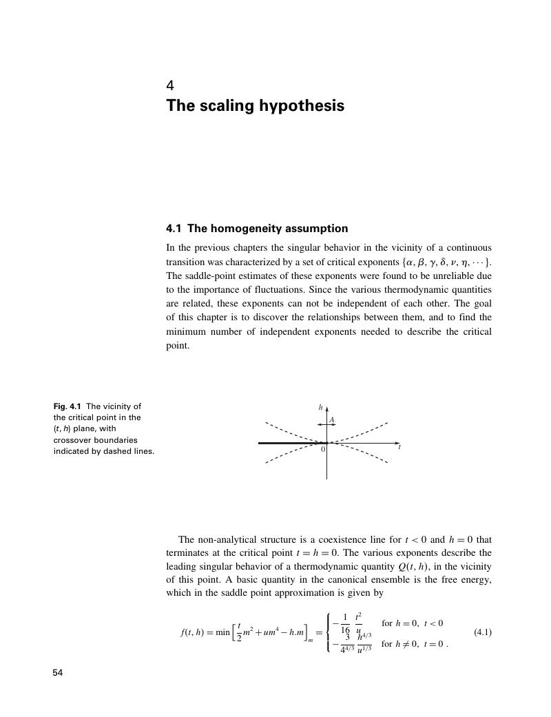 scaling hypothesis means