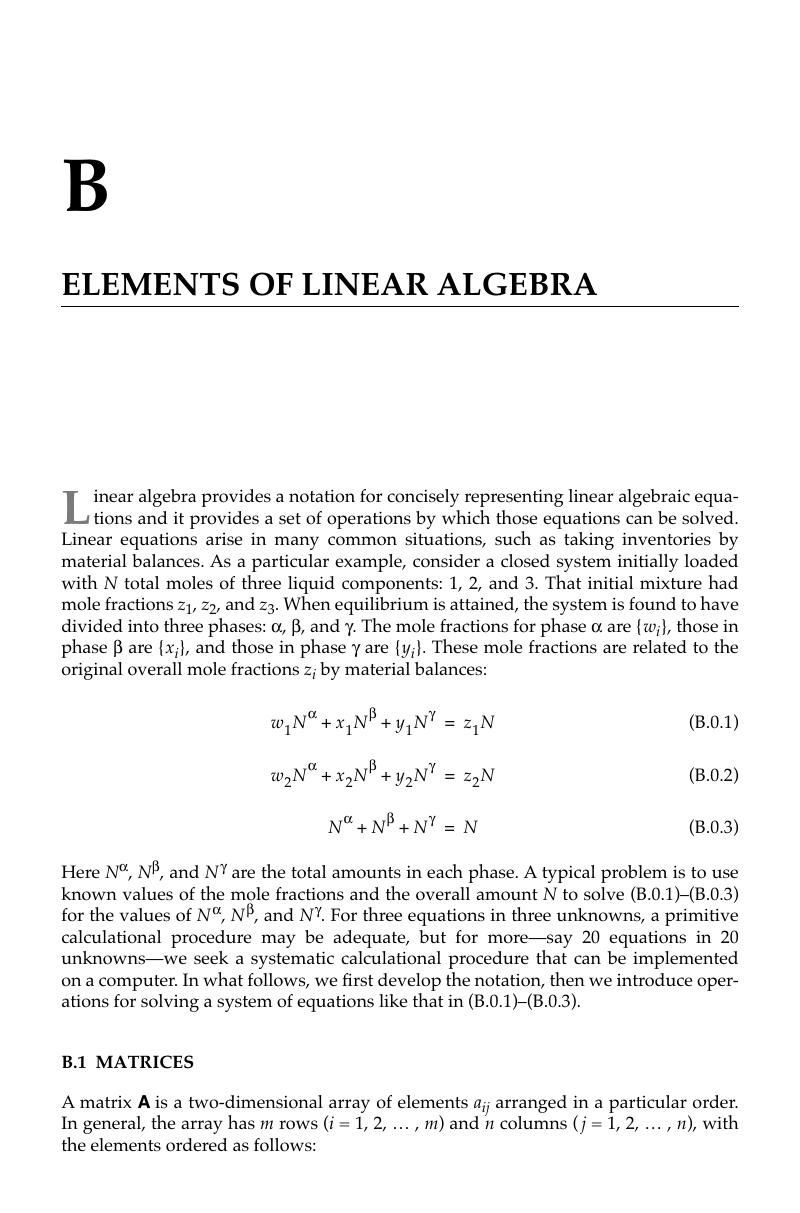 linear algebra notation