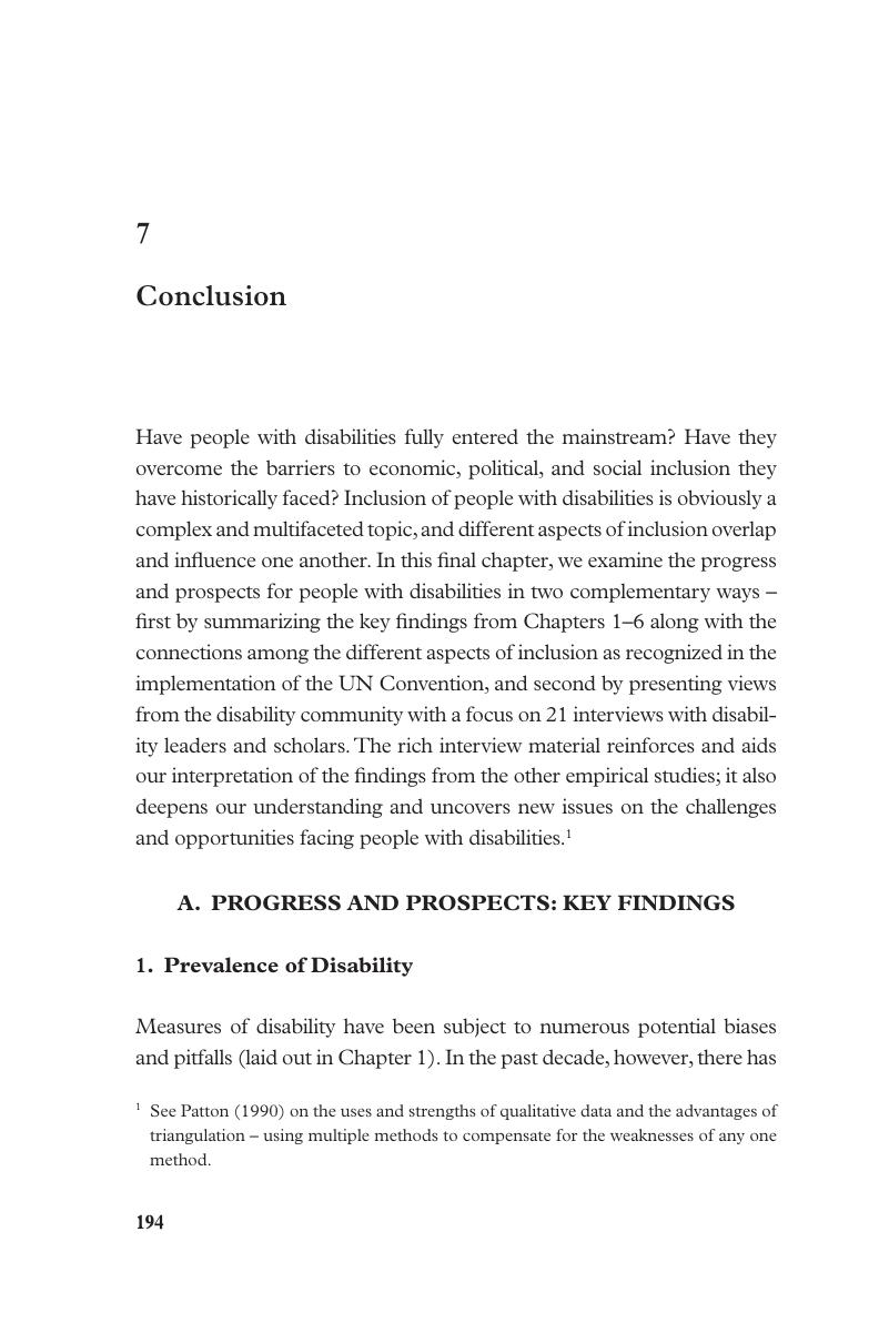 disability essay conclusion
